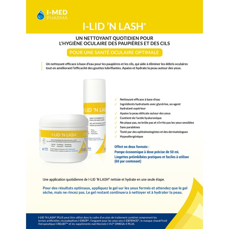 Lingettes I-LID ’N LASH®