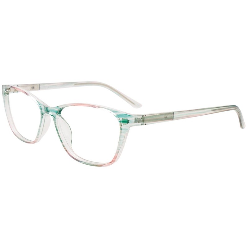 Coolclip CC855 - Transparent Striped Green and Pink