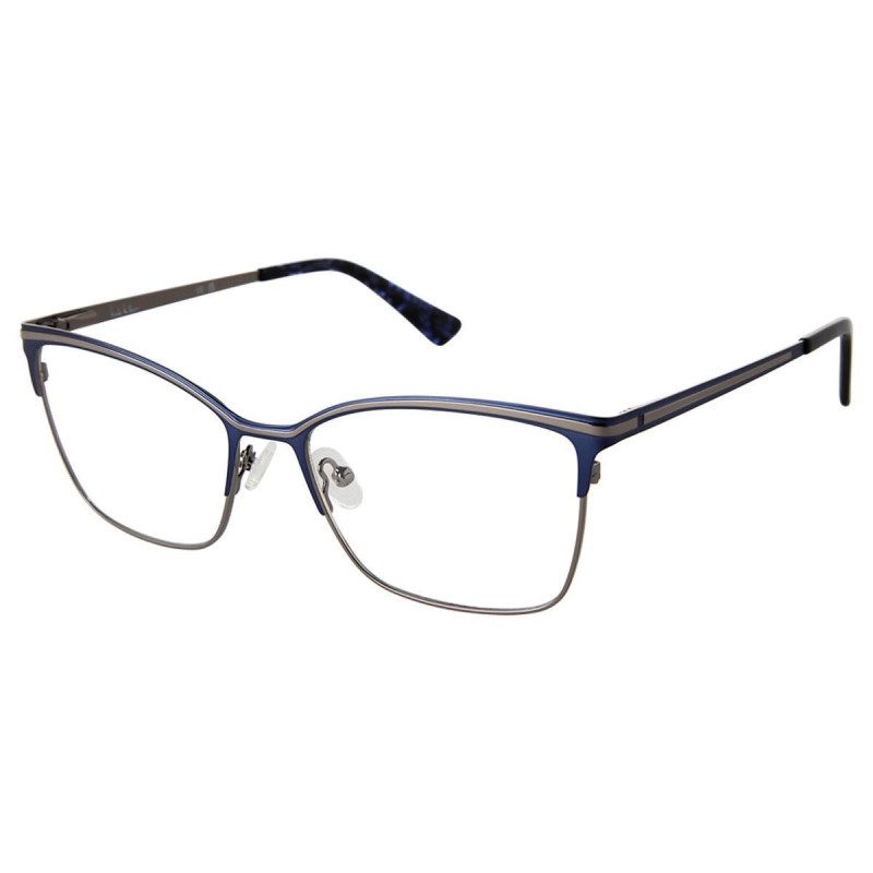 Nicole Miller Madagascar - Marine mat et gris acier