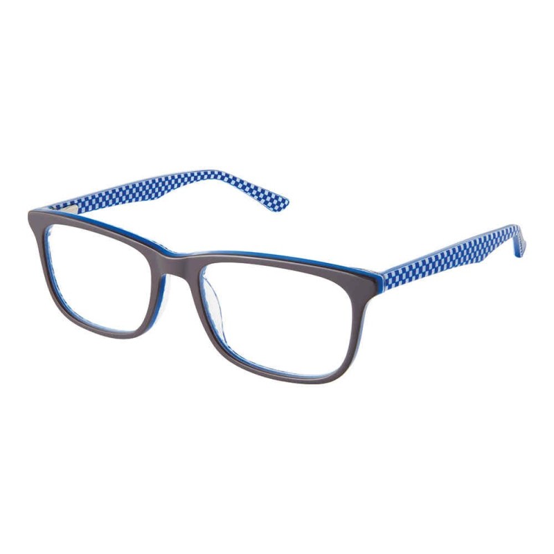 Superflex Kids SFK-297 - Gris et motif à carreaux cobalt