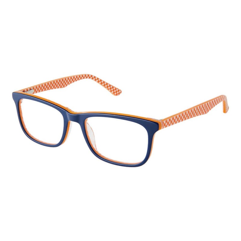 Superflex Kids SFK-297 - Bleu marine et motif à carreaux orange