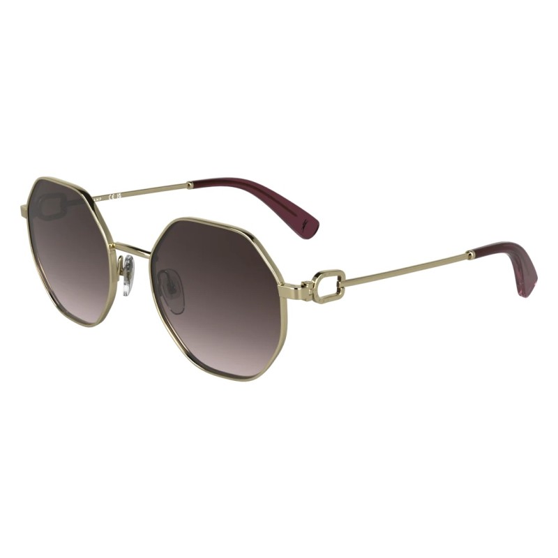 Longchamp LO179S - Gold and Gradient Brown Pink