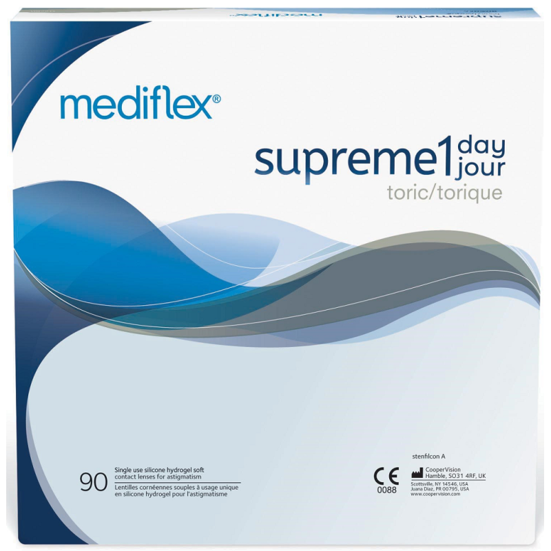 Mediflex® Supreme 1 day Toric (90 lentilles)
