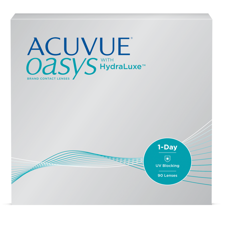 1-Day ACUVUE® OASYS with HydraLuxe™ Technology (90 lenses)