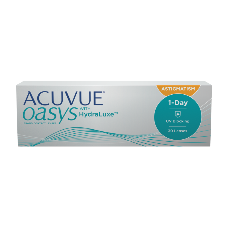 1-Day ACUVUE® OASYS with HydraLuxe™ Technology for Astigmatism (30 lenses)