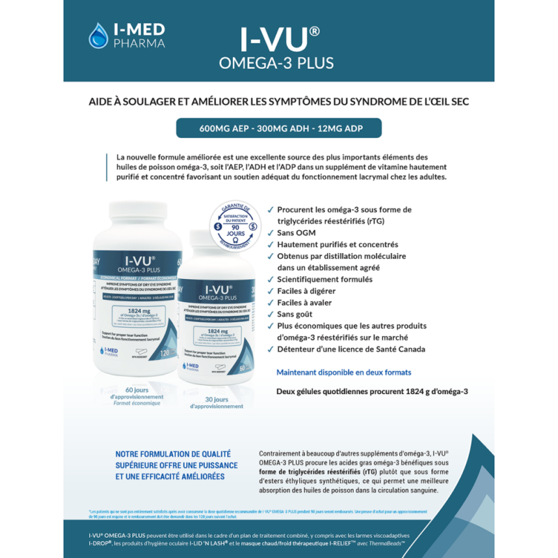 I-VU® OMEGA-3 PLUS (format de 60 jours)