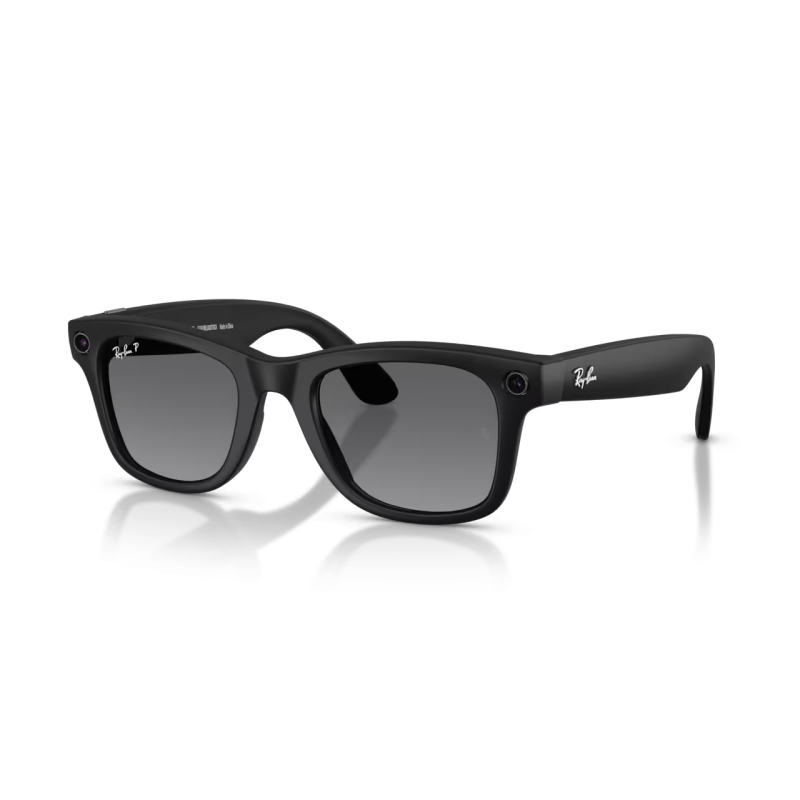 Ray-Ban META (Gen 2) Wayfarer - Noir mat avec lentilles polarisées graphite dégradé