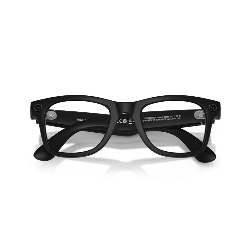 Ray-Ban META (Gen 2) Wayfarer - Noir mat avec lentilles claires