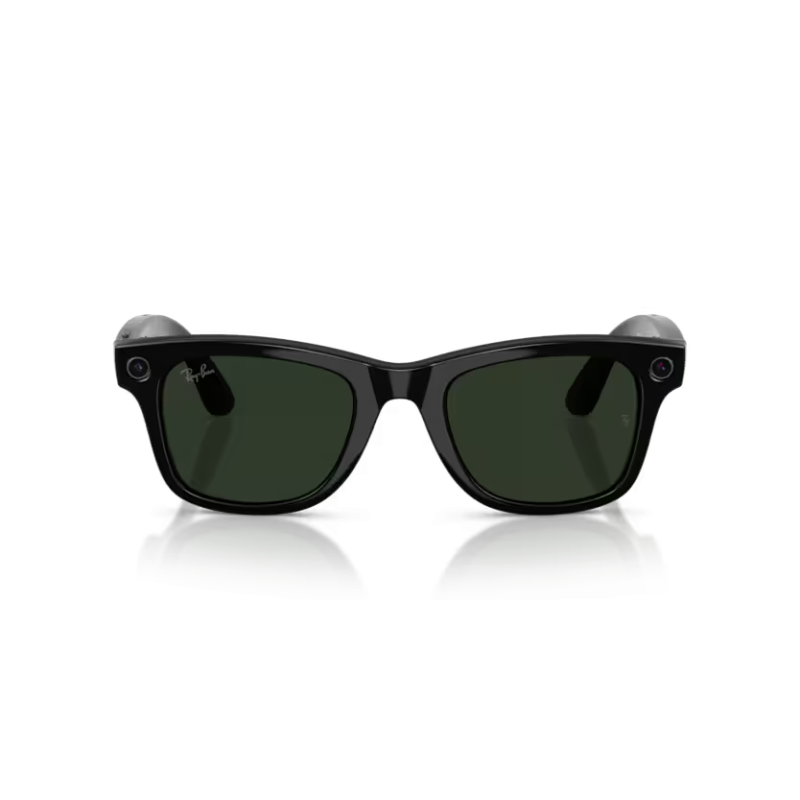 Ray-Ban META (Gen 2) Wayfarer - Noir brillant avec lentilles Transitions® vert graphite