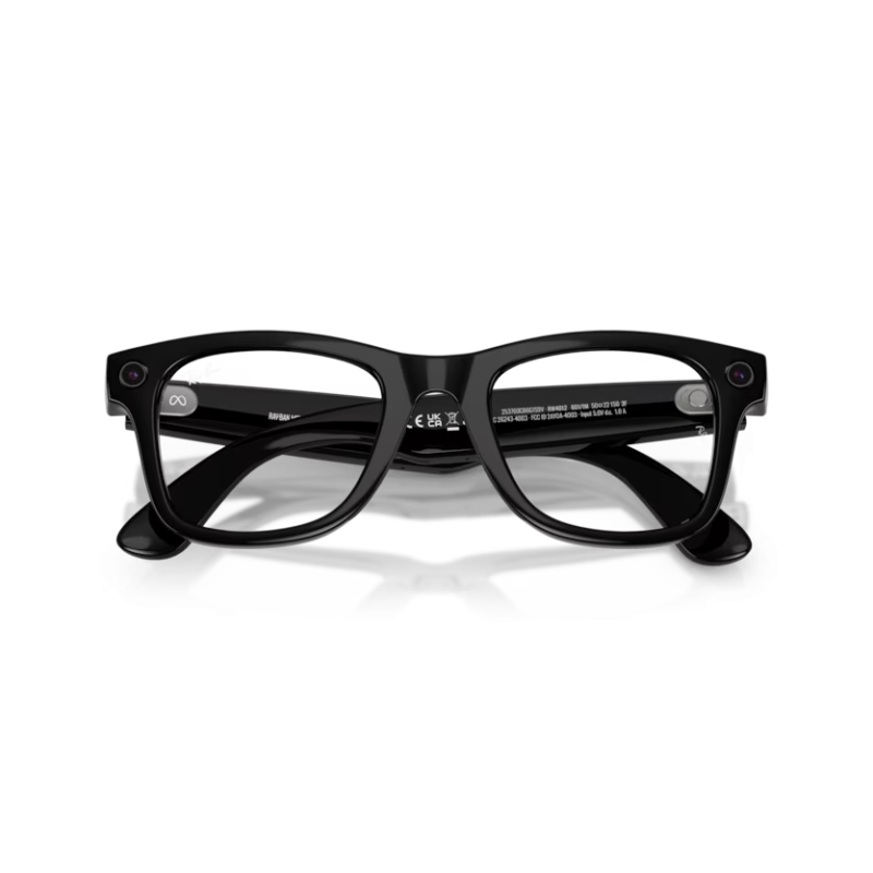 Ray-Ban META (Gen 2) Wayfarer - Noir brillant avec lentilles Transitions® vert graphite