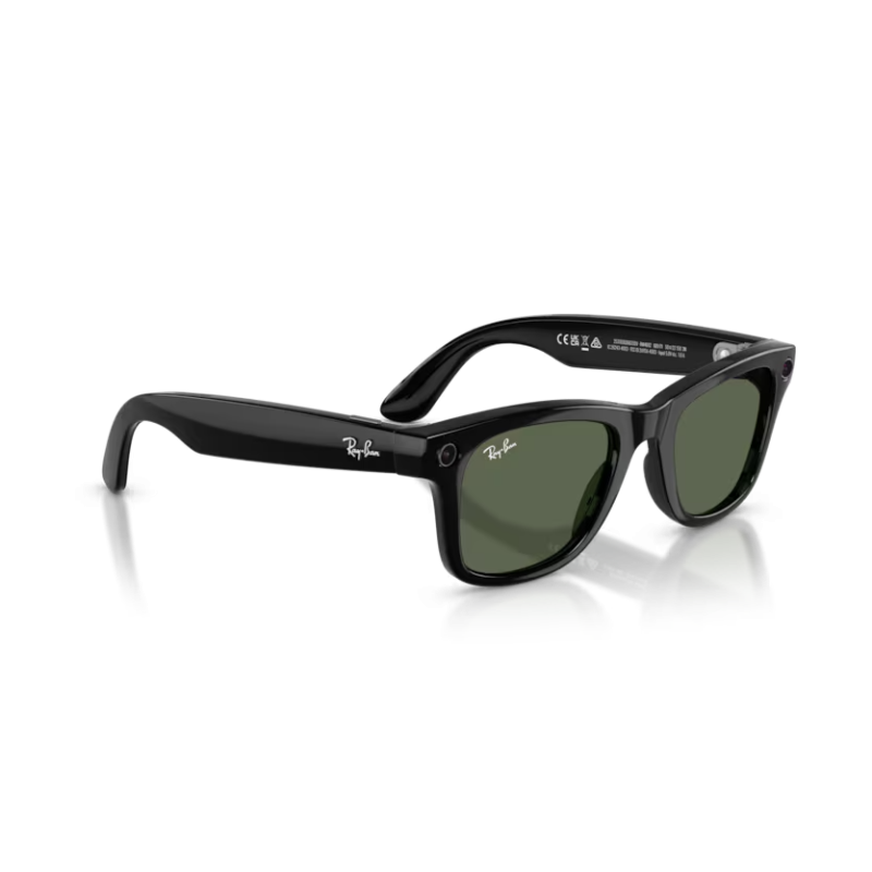 Ray-Ban META (Gen 2) Wayfarer - Noir brillant avec lentilles vert G-15