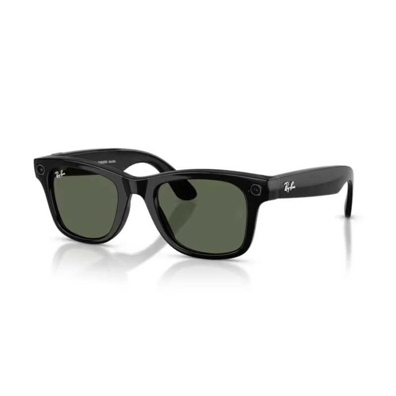 Ray-Ban META (Gen 2) Wayfarer - Shiny Black with G-15 Green Lenses