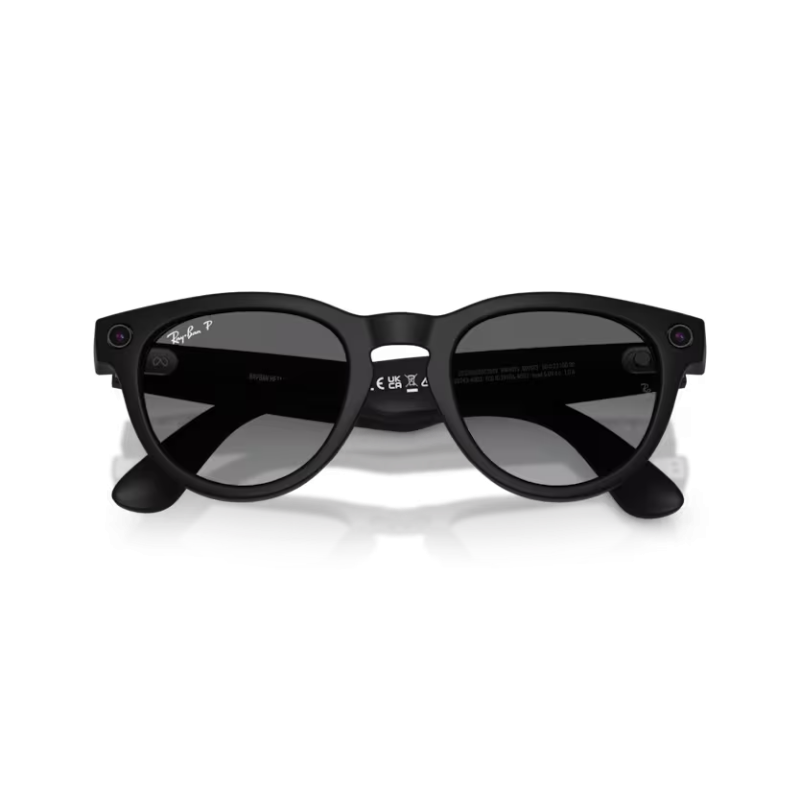 Ray-Ban META (Gen 2) Headliner - Noir mat avec lentilles polarisées graphite dégradé