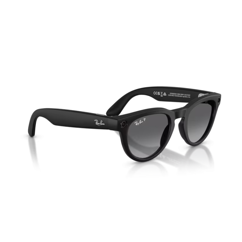 Ray-Ban META (Gen 2) Headliner - Noir mat avec lentilles polarisées graphite dégradé