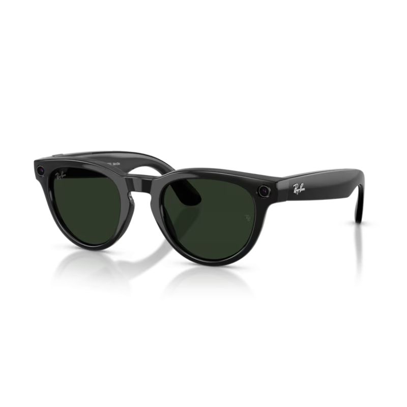 Ray-Ban META (Gen 2) Headliner - Noir brillant avec lentilles Transitions® vert graphite