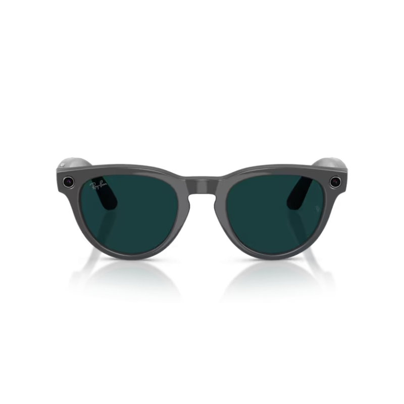 Ray-Ban META (Gen 2) Headliner - Gris astéroïde brillant avec lentilles Transitions® émeraude