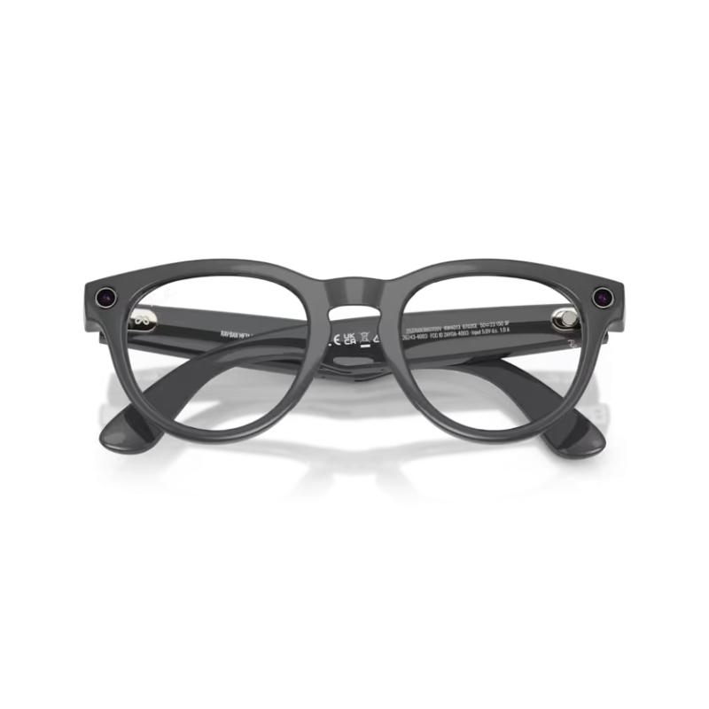 Ray-Ban META (Gen 2) Headliner - Gris astéroïde brillant avec lentilles Transitions® émeraude
