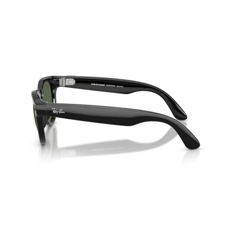 Ray-Ban META (Gen 2) Headliner LBF - Noir brillant avec lentilles vert G-15
