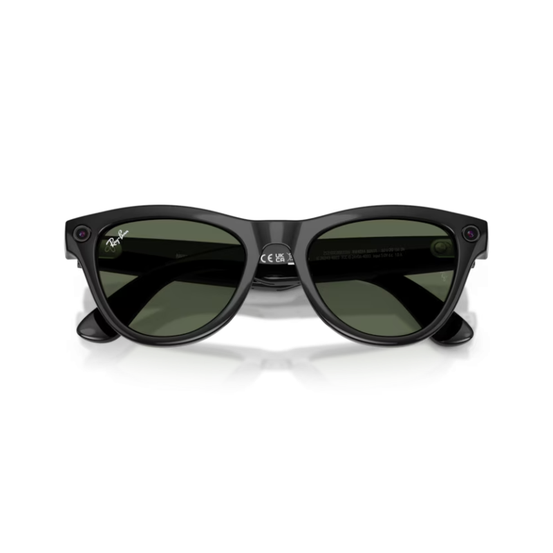 Ray-Ban META (Gen 2) Skyler - Noir brillant avec lentilles vert G-15