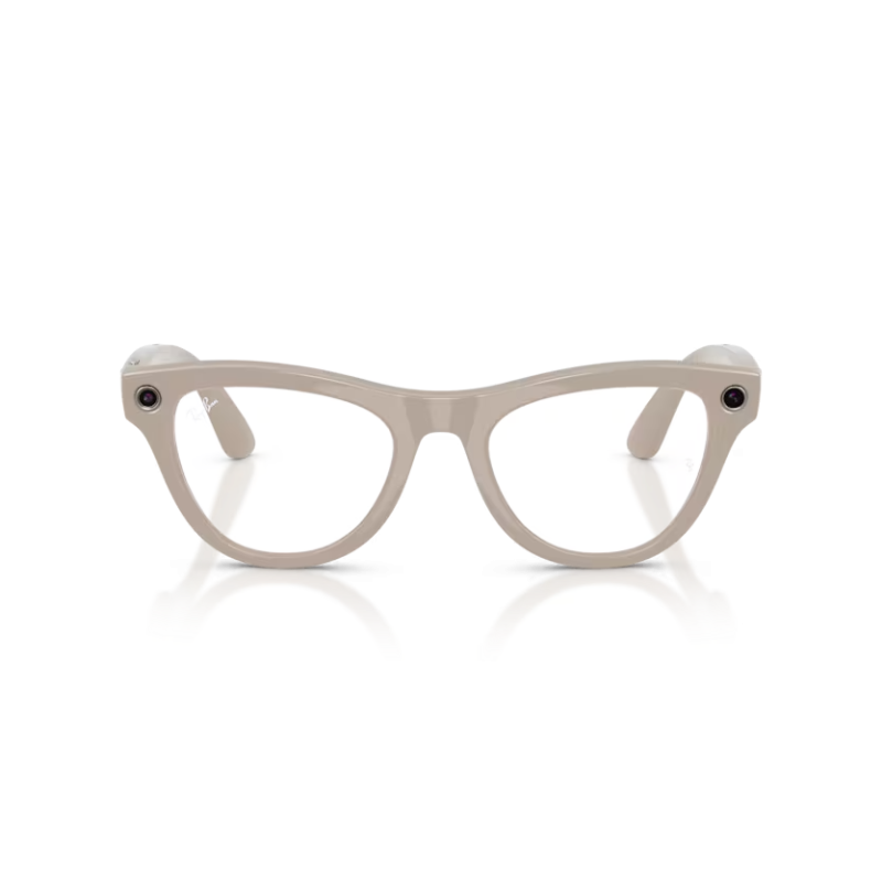 Ray-Ban META (Gen 2) Skyler - Gris crayeux brillant avec lentilles Transitions® saphir