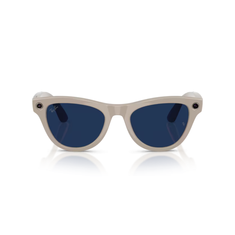Ray-Ban META (Gen 2) Skyler - Gris crayeux brillant avec lentilles Transitions® saphir