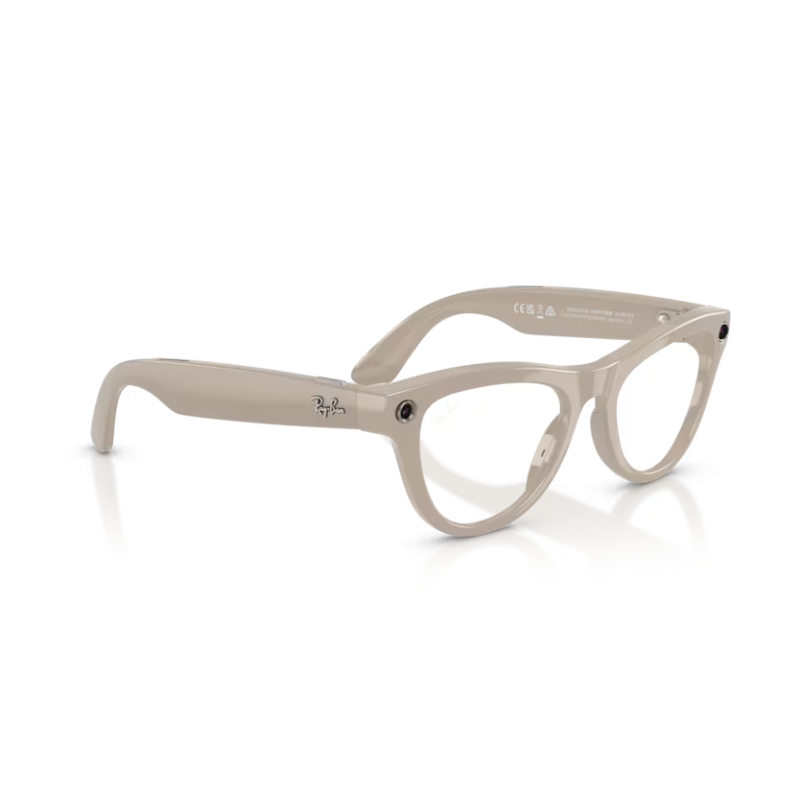Ray-Ban META (Gen 2) Skyler - Gris crayeux brillant avec lentilles Transitions® saphir