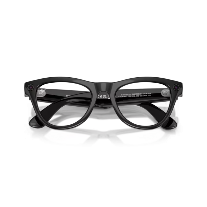 Ray-Ban META (Gen 2) Skyler - Noir brillant avec lentilles Transitions® améthyste