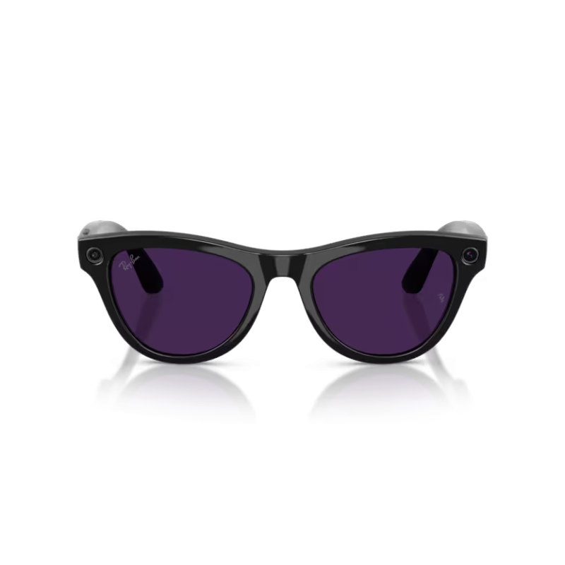 Ray-Ban META (Gen 2) Skyler - Noir brillant avec lentilles Transitions® améthyste