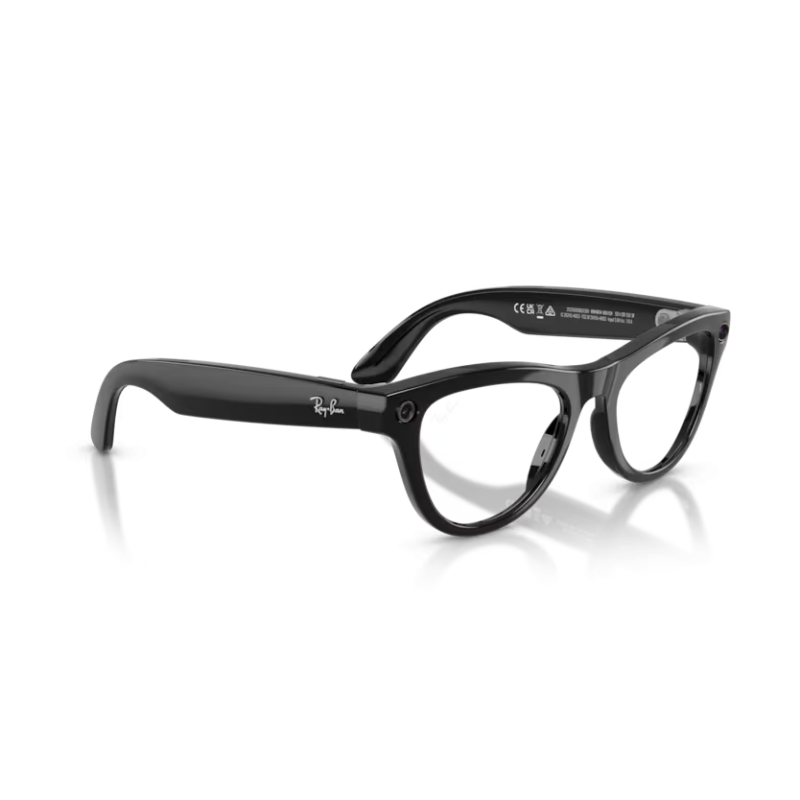 Ray-Ban META (Gen 2) Skyler - Noir brillant avec lentilles Transitions® améthyste