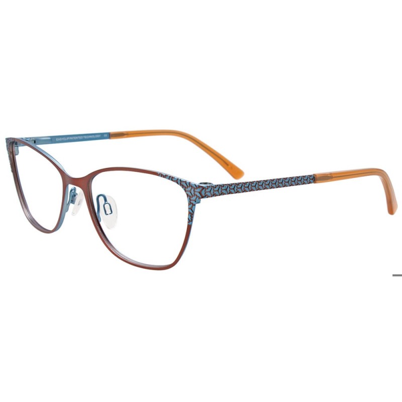 EasyClip EC683 - Copper Brown & Light Blue Trim