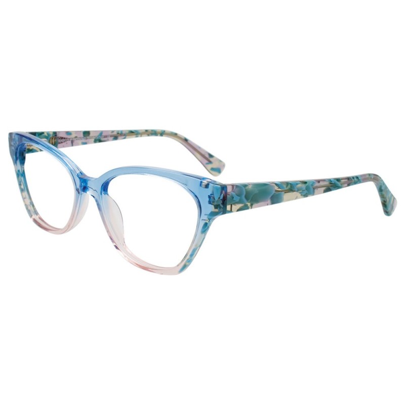 EasyClip EC682 - Transparent Blue to Light Pink Gradient & Marble Blue